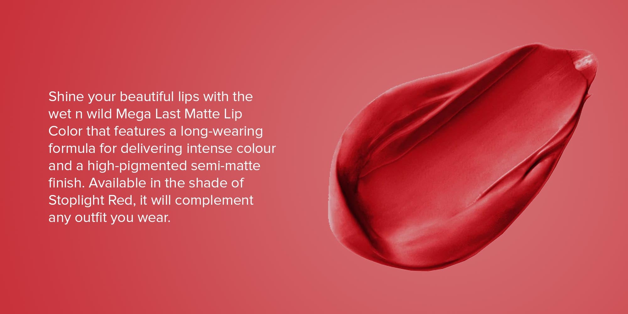 Matte Lipstick Stoplight Red