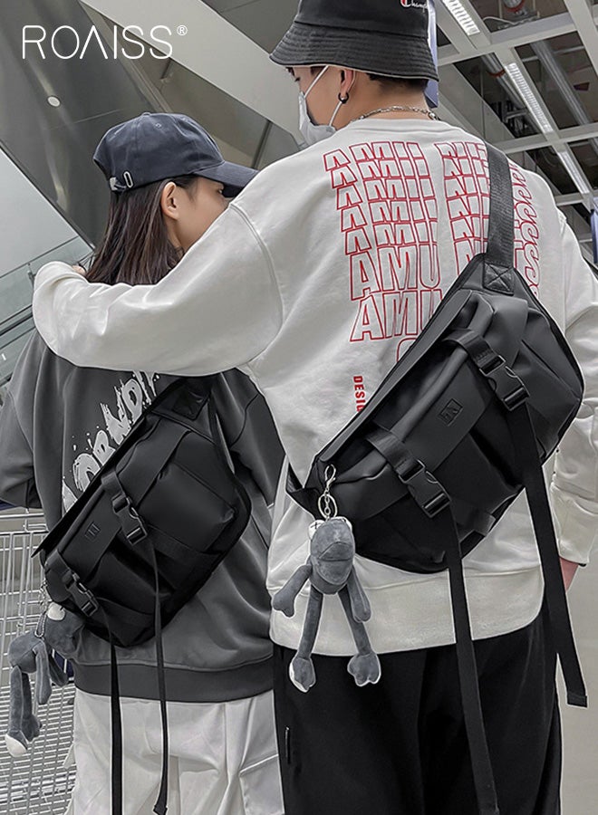 Waterproof Sports Chest Bag For Men And Women Daily Outdoor Sports Commuting Shoulder Bag Adjustable Shoulder Strap Fashionable Casual Waist Bag