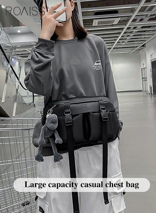 Waterproof Sports Chest Bag For Men And Women Daily Outdoor Sports Commuting Shoulder Bag Adjustable Shoulder Strap Fashionable Casual Waist Bag
