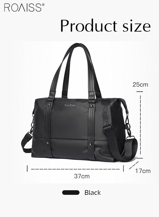 Large Capacity Lightweight Short Travel Tote Bag Adjustable Detachable Shoulder Strap Fitness Crossbody Bag Waterproof Multi-Pocket Shoulder Bag
