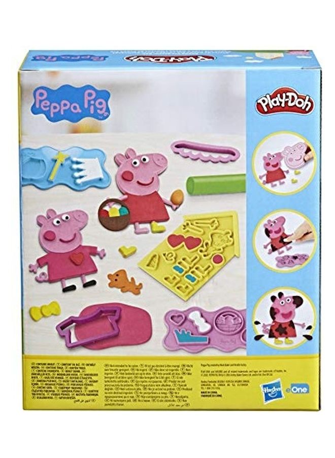 Play-Doh Peppa  Stylin' Set, Peppa  Playset with 9 Play-Doh Cans and 11 Tools, Peppa  Toys for 3 Year Old Girls and Boys and Up