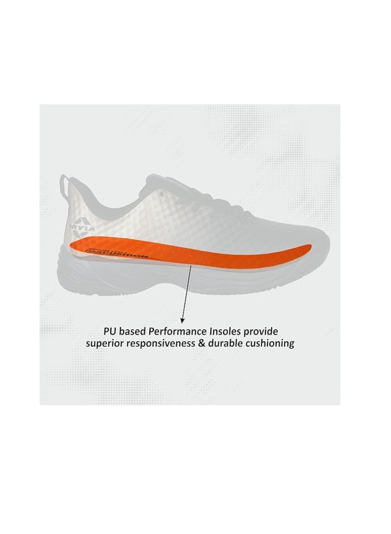 Power Smash Tennis Shoe | Size : 8UK / 9US / 42EU | Lace-Up | Material Type : Mesh,Ethylene Vinyl Acetate | Badmintion | Squash