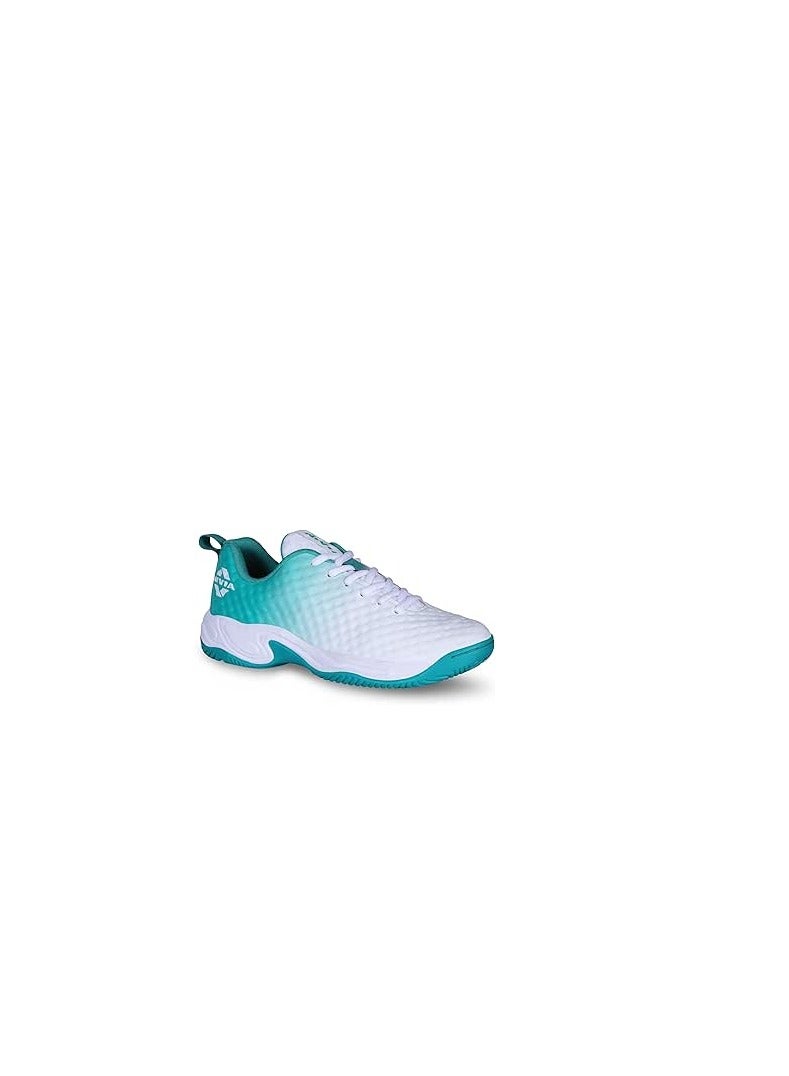 Powermash Tennis Shoes | 8UK / 9US / 42EU | Lace-Up | Stiletto Heel | EVA,Mesh | Indoor Court Shoes, Table-Shoes | For Men | Non-Marking Rounds More Stability| Better Agility | Comfortable