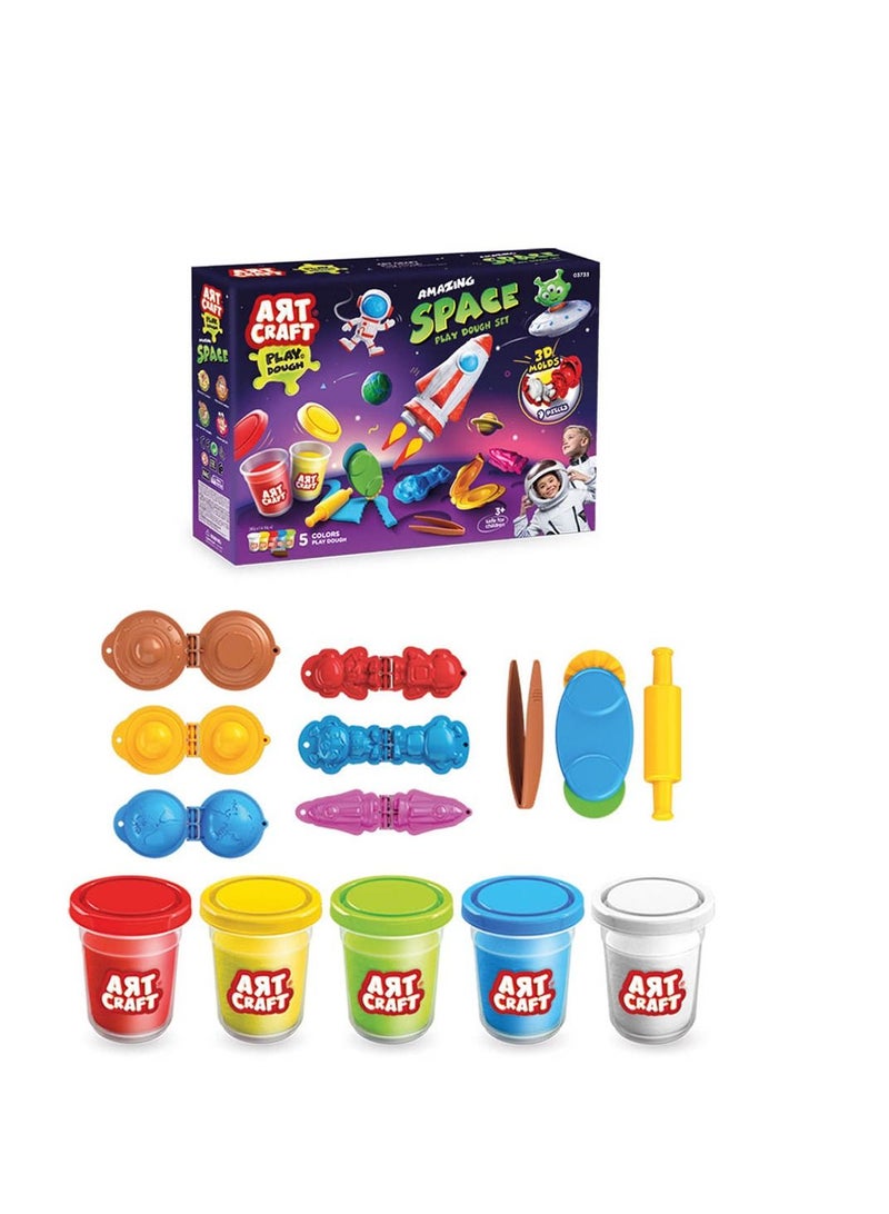 Artcraft Amazing Space Play Dough Set - 14pcs