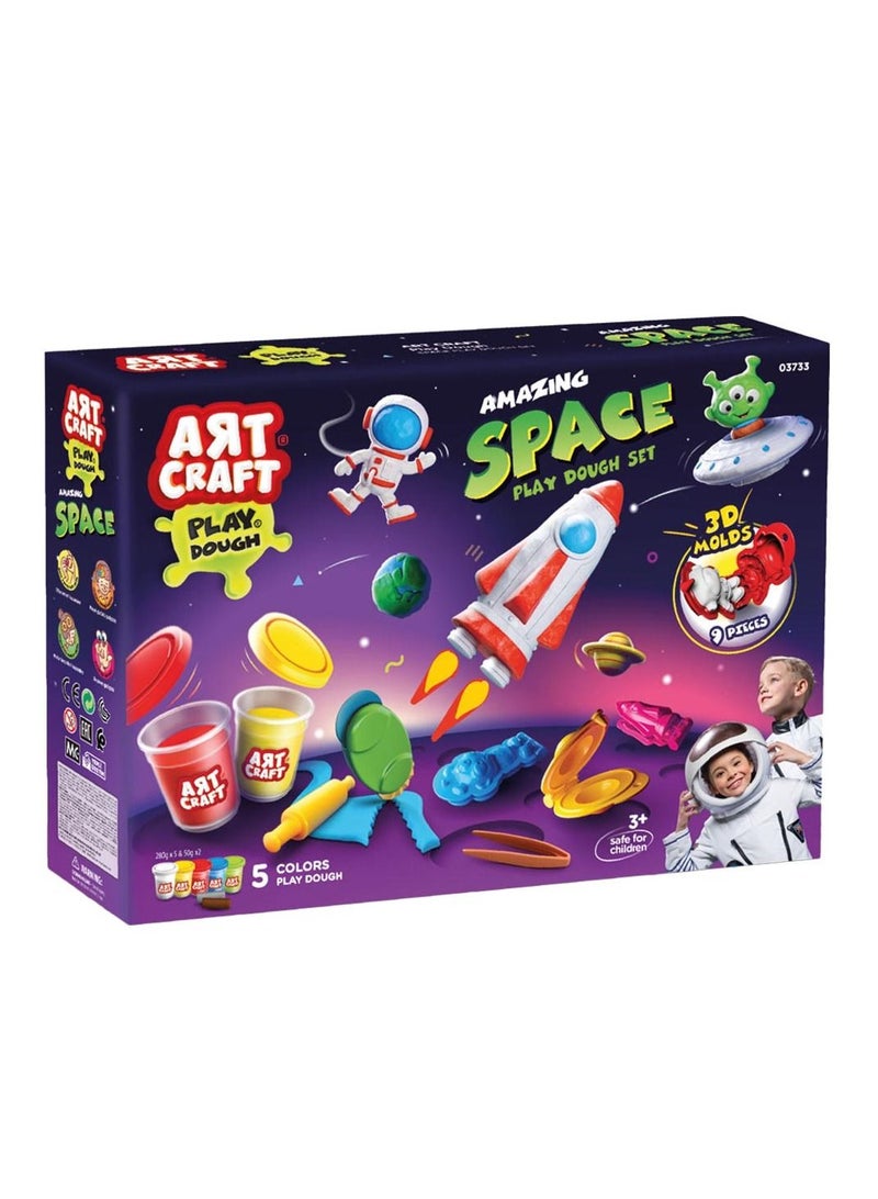 Artcraft Amazing Space Play Dough Set - 14pcs