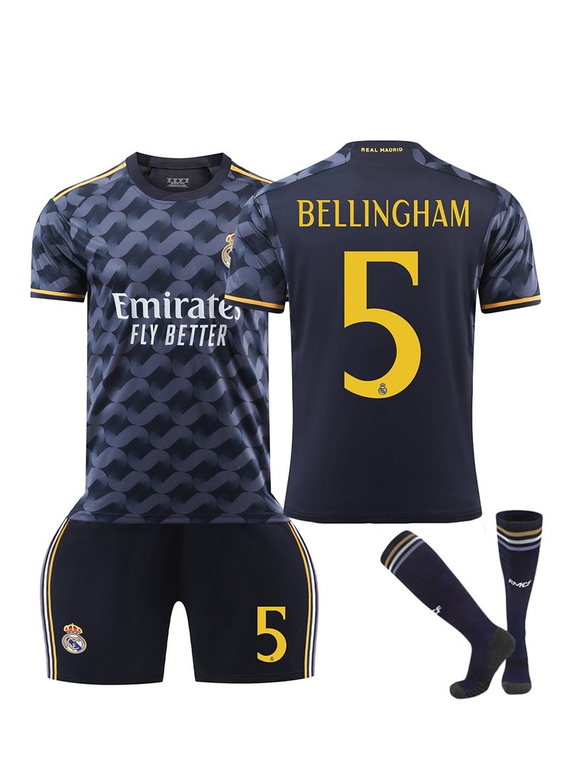 Real Madrid Bellingham No. 5 Football Jerseys Kids Soccer Shirt Sportswear Suit