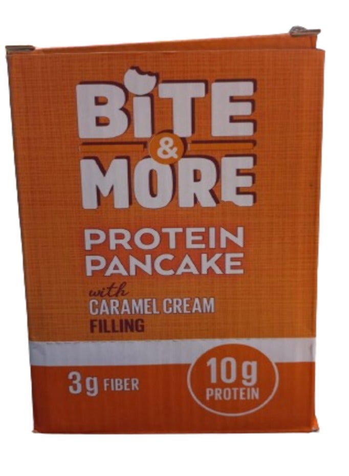 Bite & More Protein Pancake Caramel Cream Flavor 50g Pack of 12