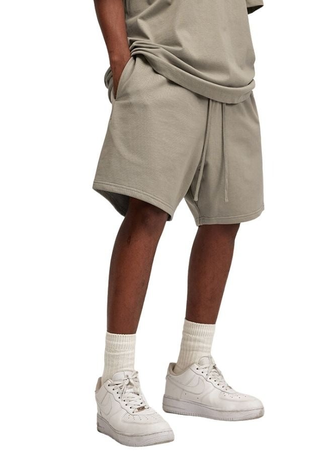 Men's Casual Oversize Crew Neck T-shirt and Short Set