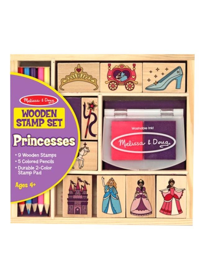 Wooden Princess Stamp Set 12418 Multicolour