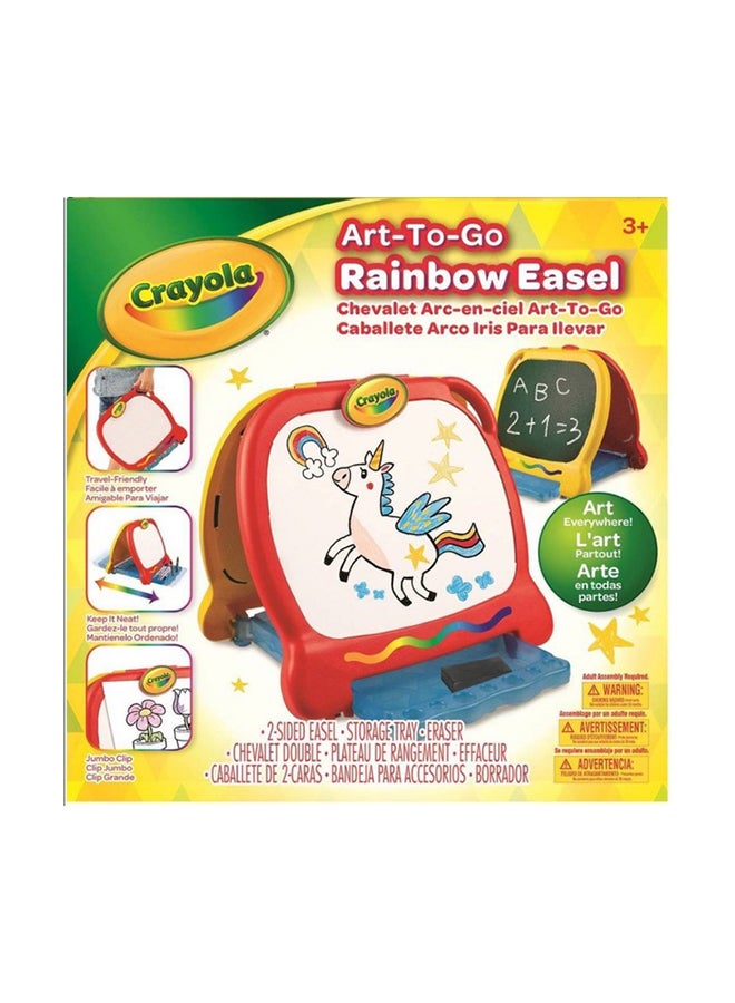 Grow'N Up 2-Sided Art-To-Go Rainbow Easel