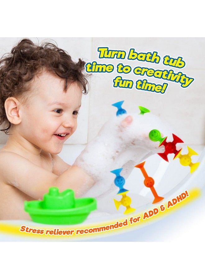 Such Fun Mini Suction Stackers (1 Pack 14 Units Per Pack) Fun Connect Suction Cup Suckers. Kids Shower Bath Toys. Stem Educational Learning Autism Sensory Toys. Stocking Stuffers Kids. 48961