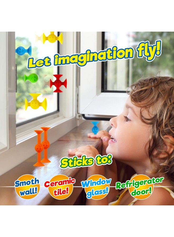 Such Fun Mini Suction Stackers (1 Pack 14 Units Per Pack) Fun Connect Suction Cup Suckers. Kids Shower Bath Toys. Stem Educational Learning Autism Sensory Toys. Stocking Stuffers Kids. 48961