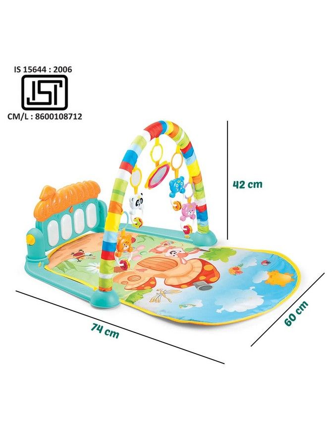 Play Gym For Babies Play Mat New Born Baby Products Hanging Toy Gifts Kick&Playing Piano Activity For Infant Boys&Girls Made In India Multi Color