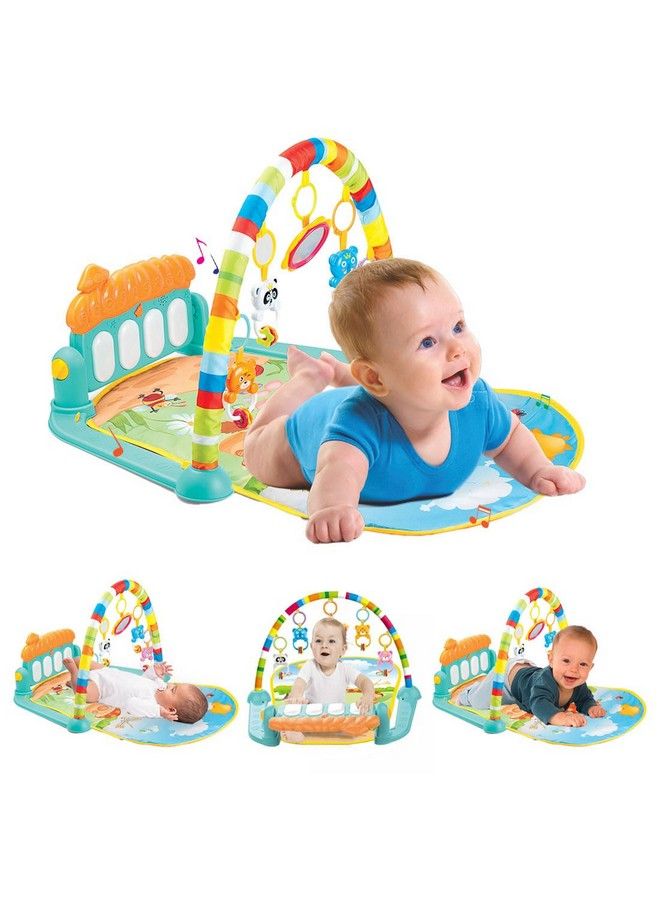 Play Gym For Babies Play Mat New Born Baby Products Hanging Toy Gifts Kick&Playing Piano Activity For Infant Boys&Girls Made In India Multi Color