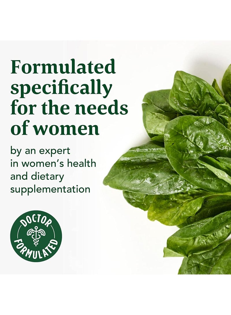 MegaFood Women's 55+ Advanced Multivitamin,Supports healthy aging,brain and bone health - 20 Natrients Including Choline  - 120 Tablets (60 Servings)