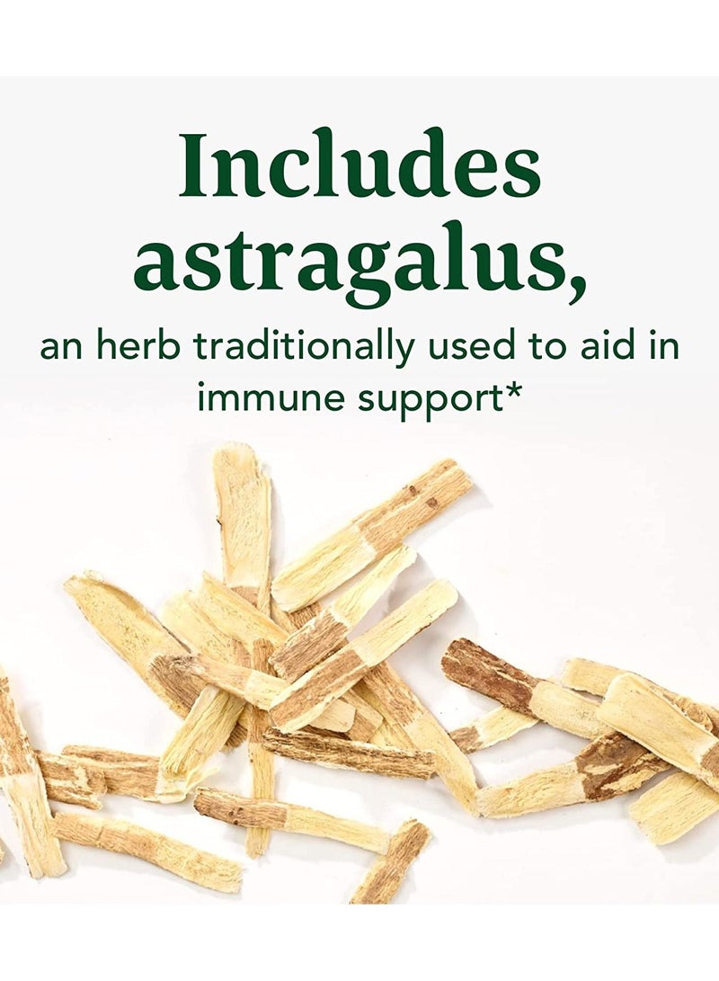 Daily Immune Support with Vitamins C & D3, Zinc & Astragalus Root Dietary Supplement - 60 Tablets / 60 Servings