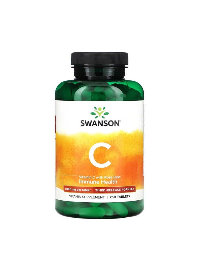 Vitamin C with Rose Hips, 1,000 mg, 250 Tablets