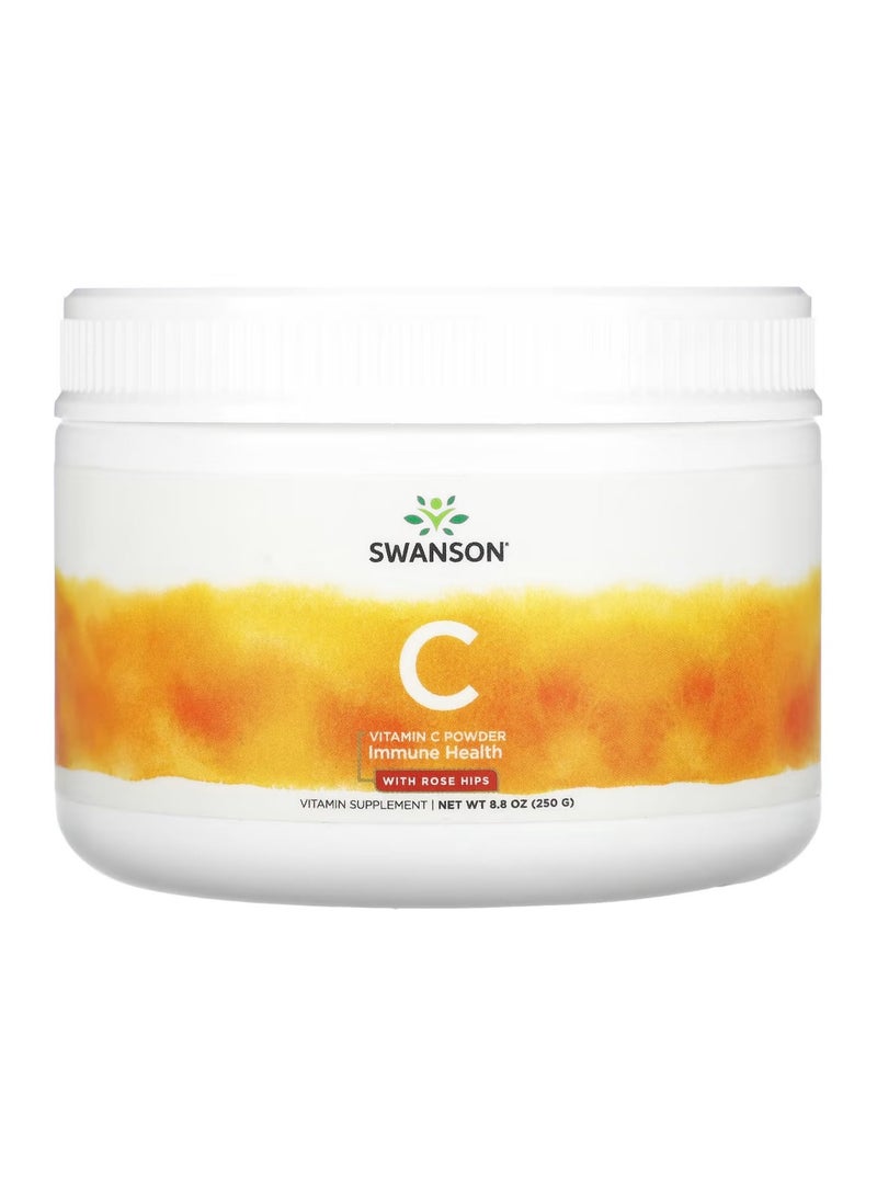 Vitamin C Powder, with Rose Hips, 8.8 oz (250 g)