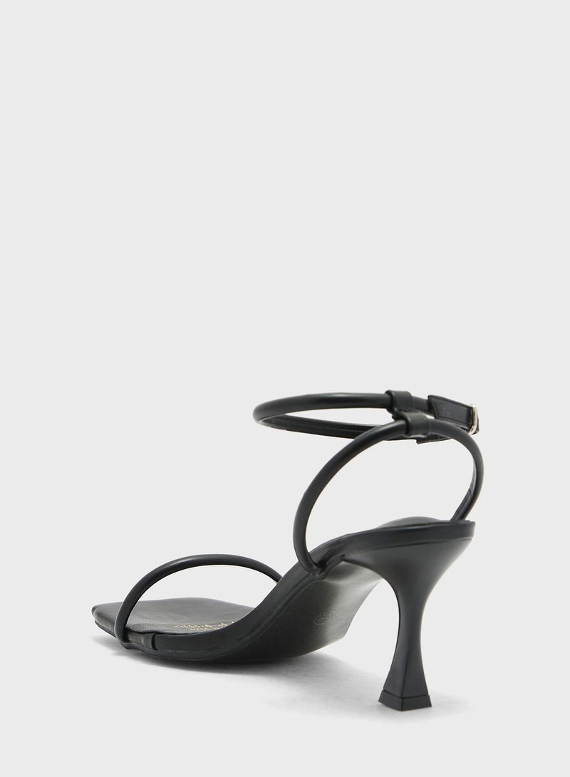 Ankle Strap Square Toe Sandal