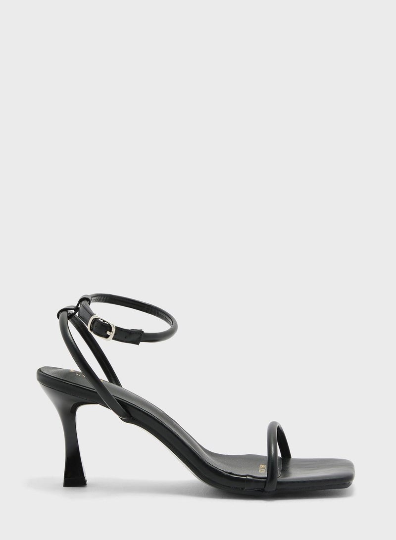 Ankle Strap Square Toe Sandal