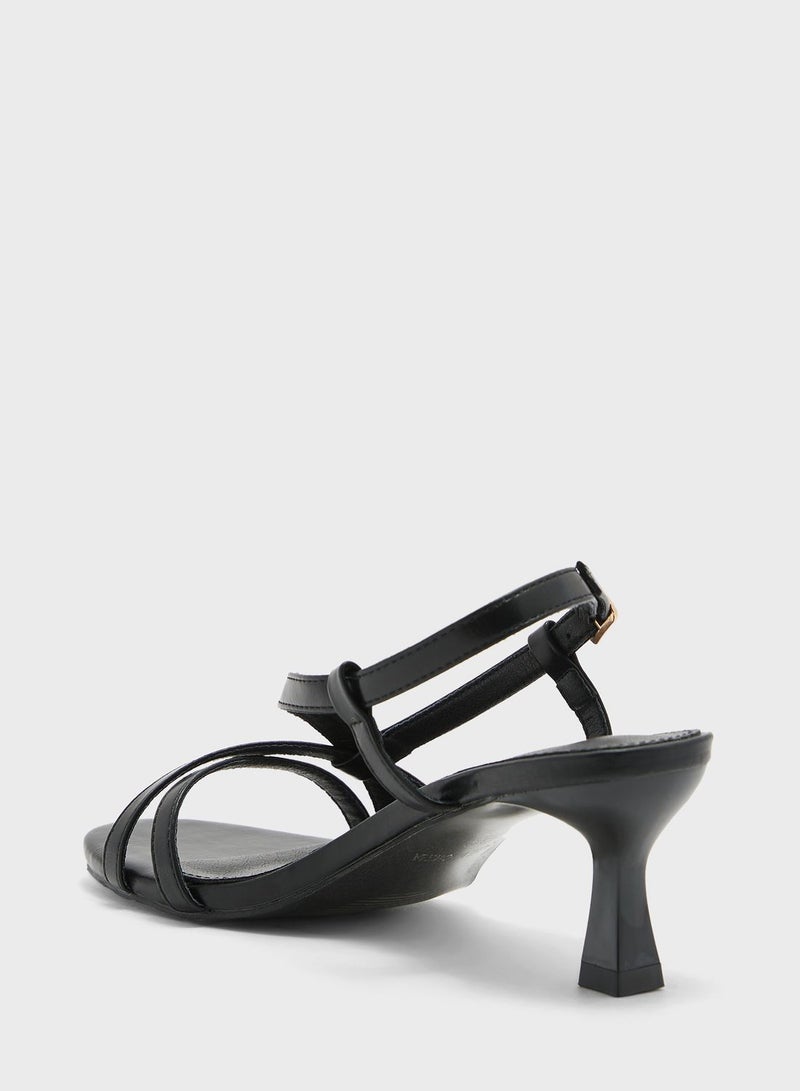 Front Cross Strap Slingback Sandal