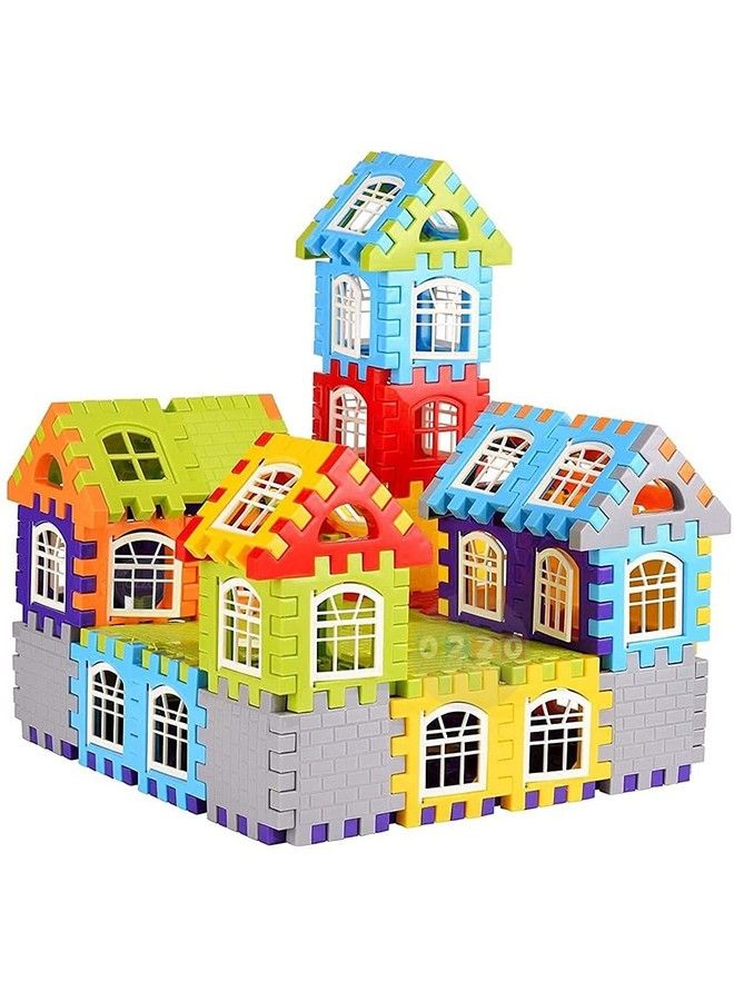 Educational Play And Learn Plastic Building Block Set (House Interlocking)
