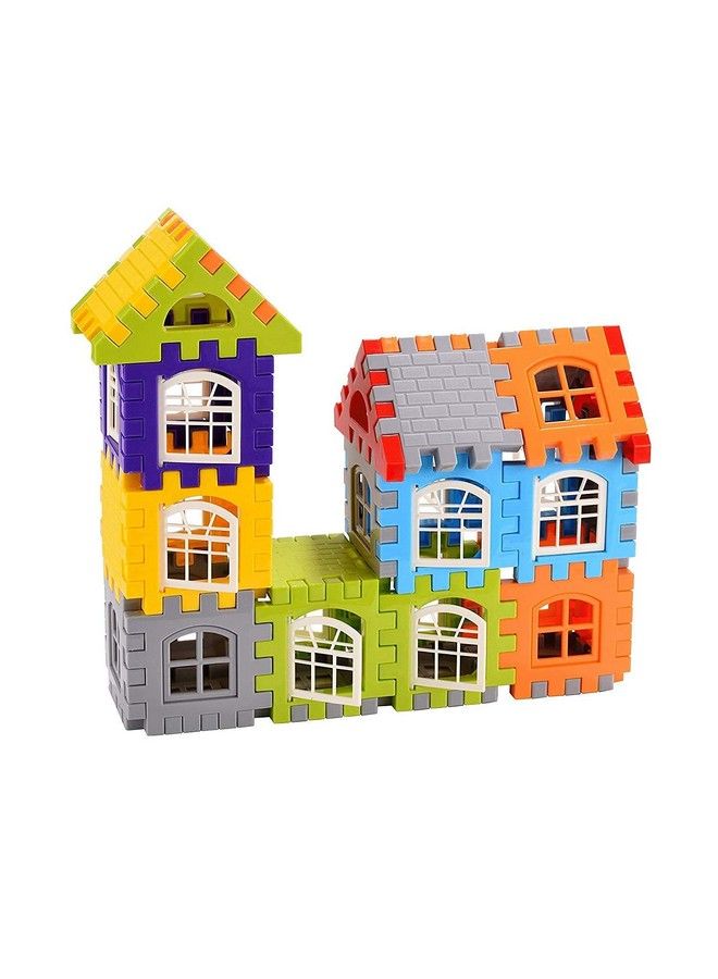 Educational Play And Learn Plastic Building Block Set (House Interlocking)