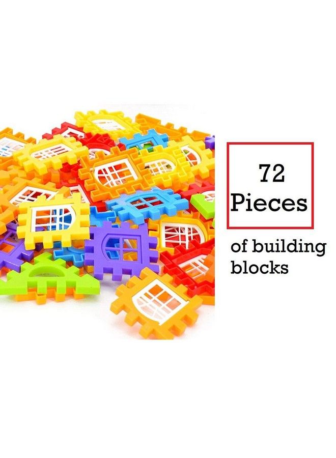 Educational Play And Learn Plastic Building Block Set (House Interlocking)