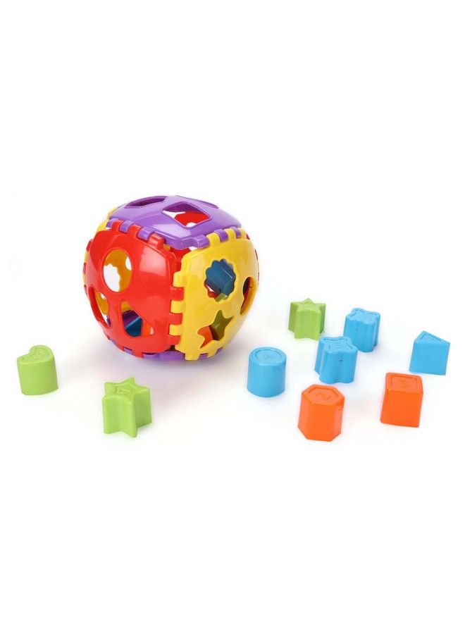 Educational Shape Sorter Ball With Shapes All Around The Detachable Ball For Kids Ages 1+ Non Toxic