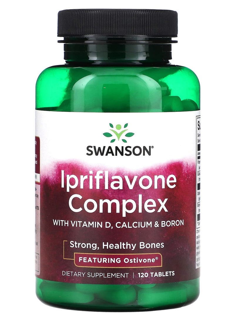 Ipriflavone Complex with Vitamin D, Calcium & Boron, 120 Tablets