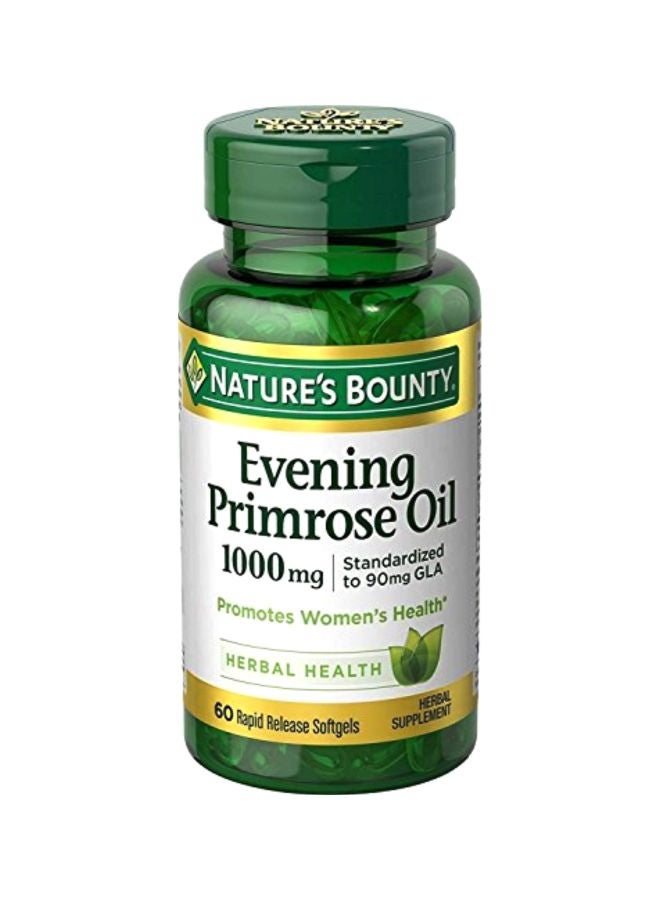 Pack Of 2 Evening Primrose Oil 1000mg Herbal Supplement - 60 Capsule