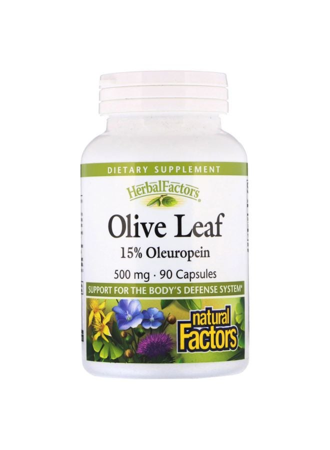 Olive Leaf Dietary Supplement 500 mg - 90 Capsules