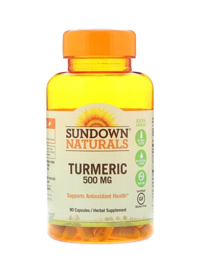 Turmeric Herbal Supplement 500mg - 90 Capsules