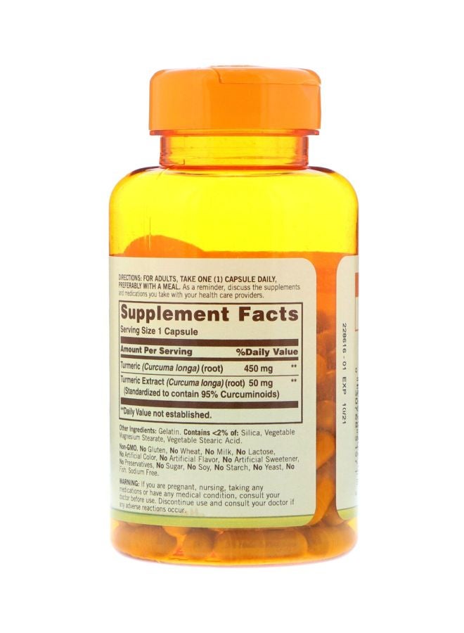 Turmeric Herbal Supplement 500mg - 90 Capsules