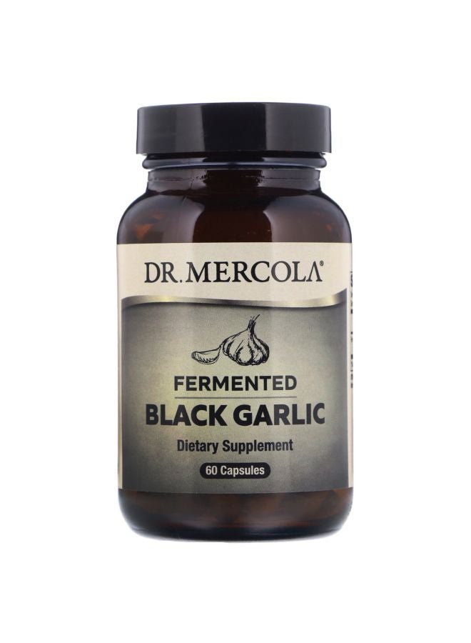 Fermented Black Garlic Dietary Supplement - 60 Capsules