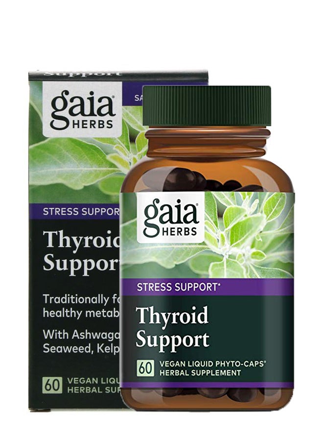 Thyroid Support Herbal Supplement - 60 Vegan Capsules