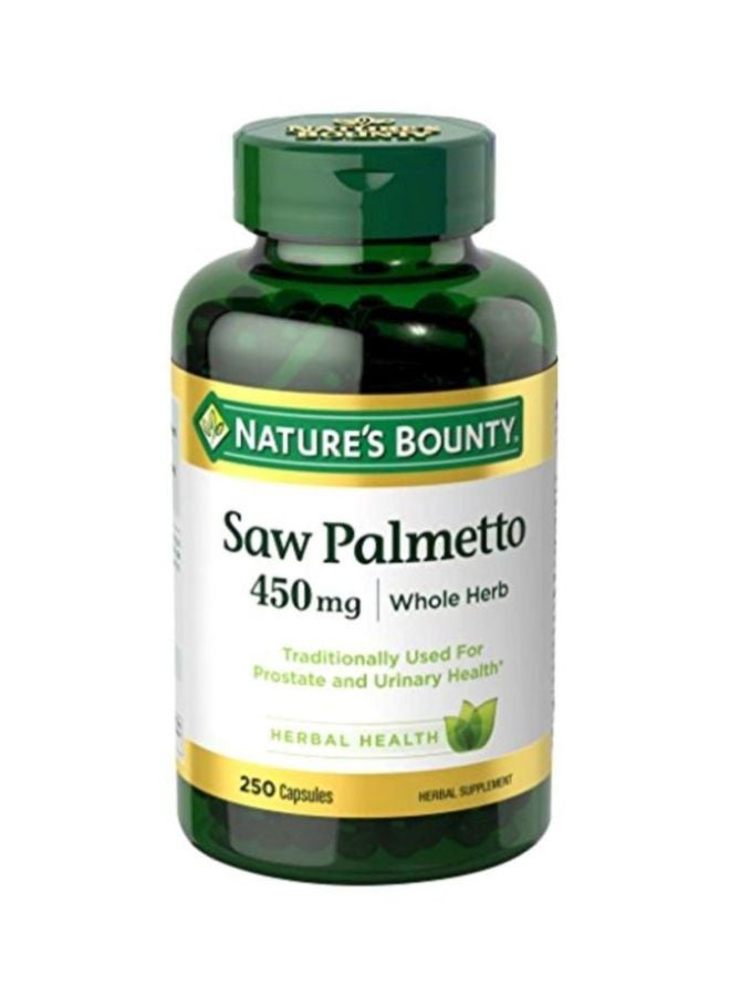 Saw Palmetto Herbal Supplement - 250 Capsules