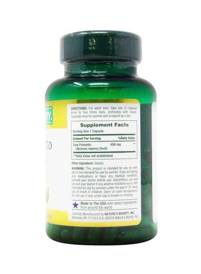 Saw Palmetto Herbal Supplement - 250 Capsules