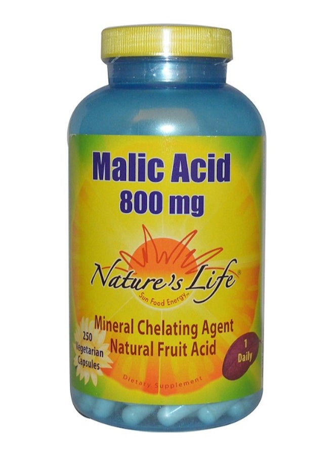 Malic Acid Dietary Supplement - 250 Capsules