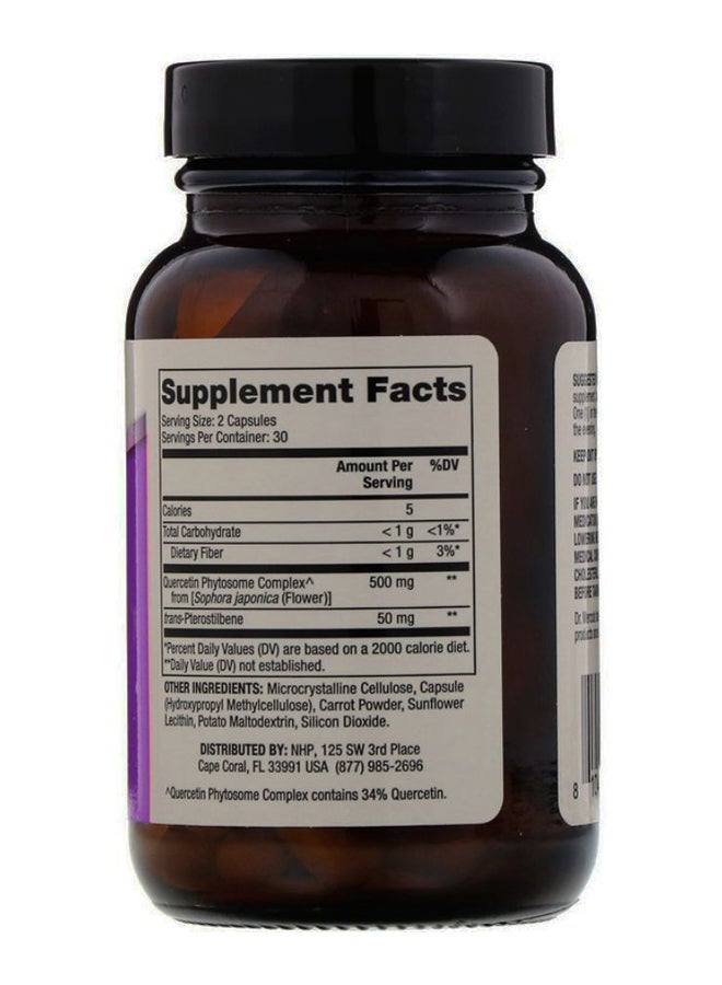 Quercetin And Pterostilbene Advanced - 60 Capsules