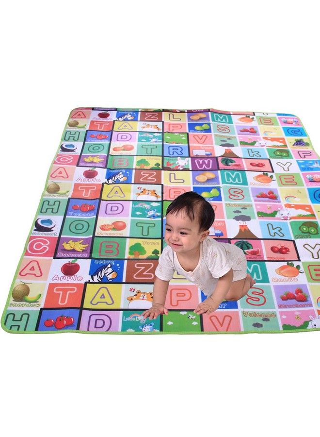 Double Sided Water Proof Baby Carpet Mat Crawling Play Mat Carpet Baby Gym Water Resistant (Extra Large Biggest Size 6 Feet X 4 Feet Assorted Colour) Playmat For Babies