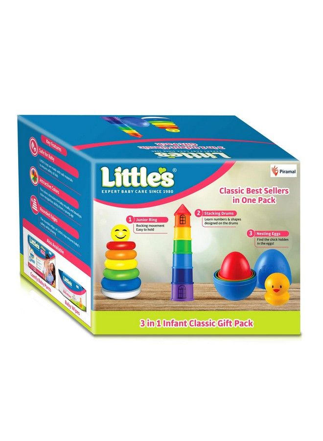 3 In 1 Infant Classic Gift Pack I Activity & Learning Toys For Babies I Multicolour I Infant & Preschool Toys I Develops Fine Motor Skills & Reasoning Skills ; 5 Months And Above