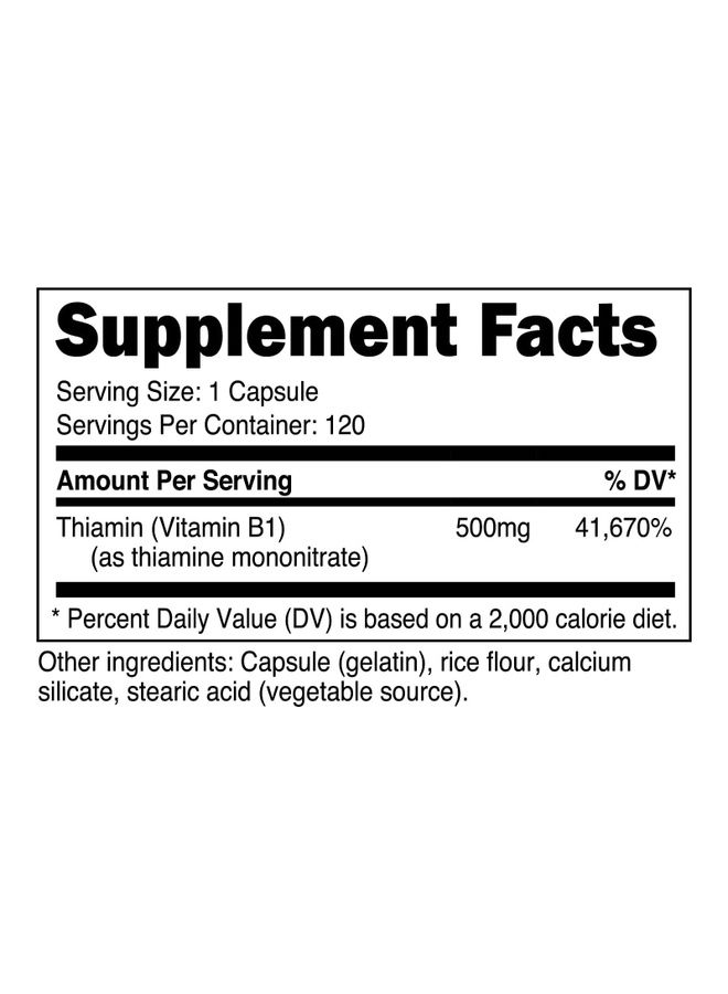 Vitamin B1 500 Mg Capsules