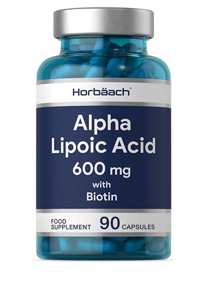 Horbaach Alpha Lipoic Acid (ALA) with Biotin 90 Capsules