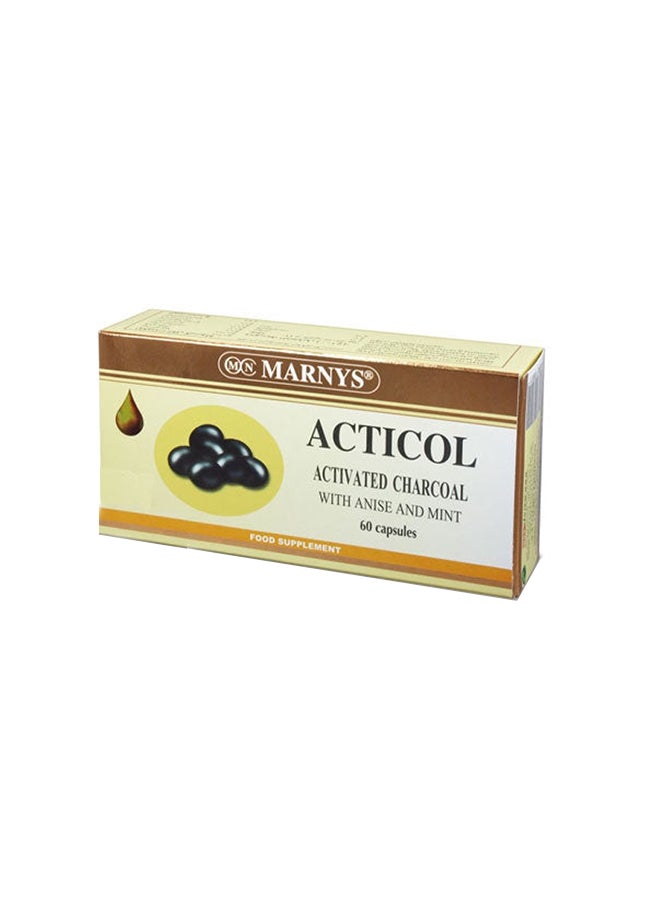 Marnys Acticol Capsules 60S Activated Charcoal