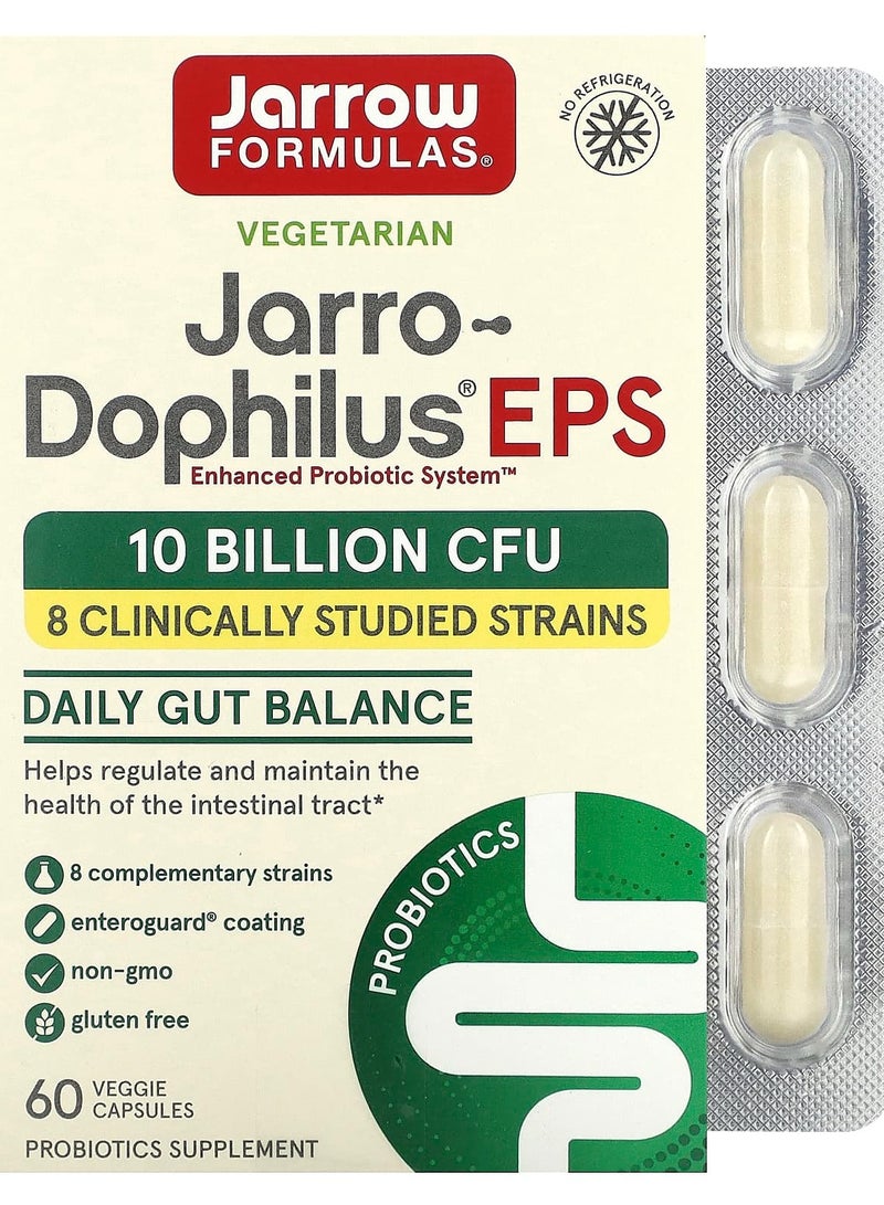 Jarro-Dophilus EPS, 10 Billion CFU, 60 Veggie Capsules