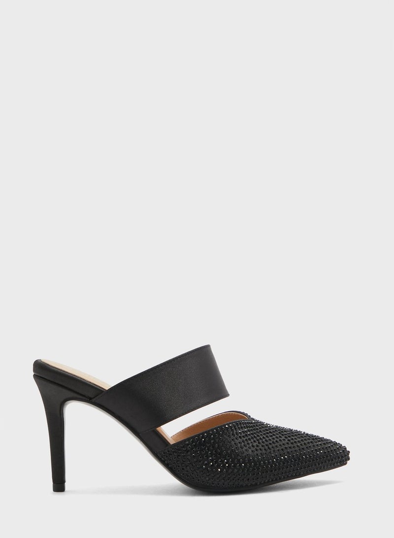 Diamante Slip On Pump