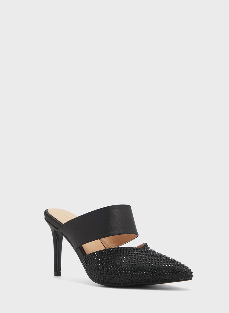 Diamante Slip On Pump