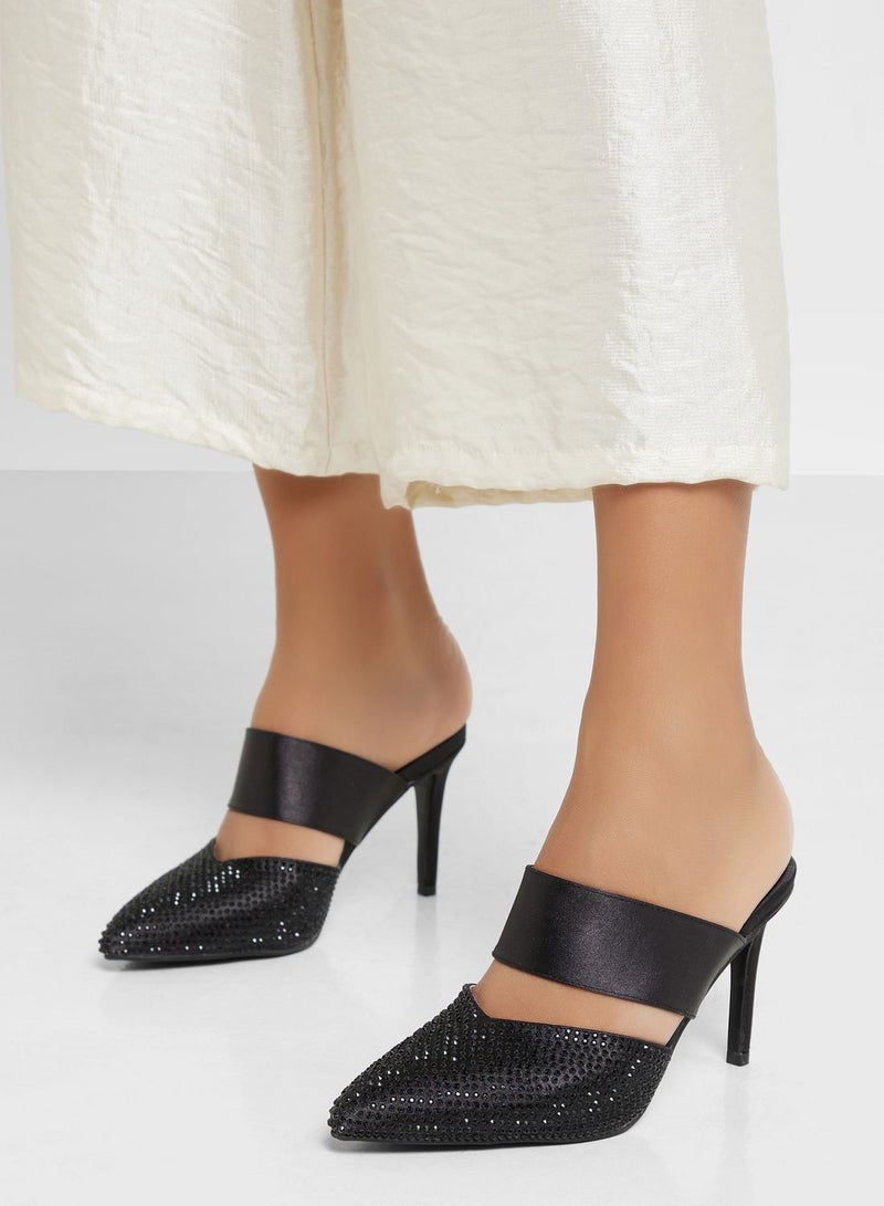 Diamante Slip On Pump