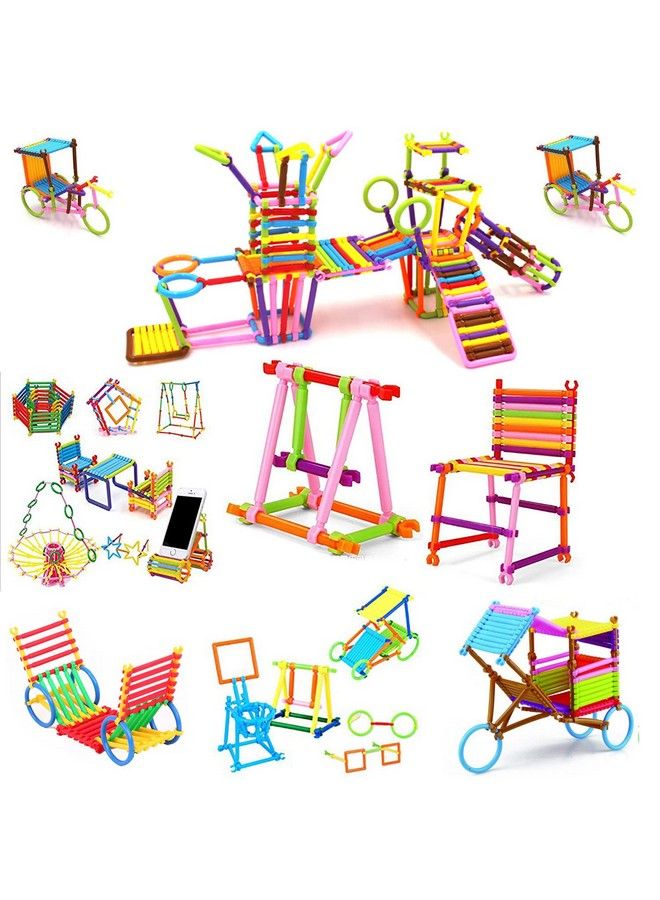 Build Your Creativity Diy Colorful Educational Smart City Assembly Sticks 200 Sticks Blocks For Kids Boys & Girls With Different Themes